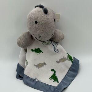Carter’s Child Of Mine Baby Security Blanket Rattle Dino Dinosaur Plush Lovey